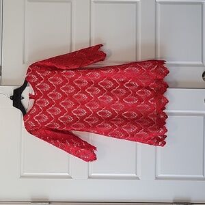 Rare Editions Red Lace Girls Dress | Size 12